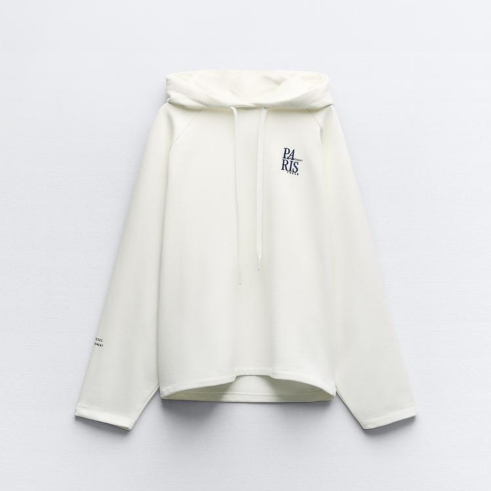 EMBROIDERED HOODIE SWEATSHIRT SIZE S - Picture 6 of 10